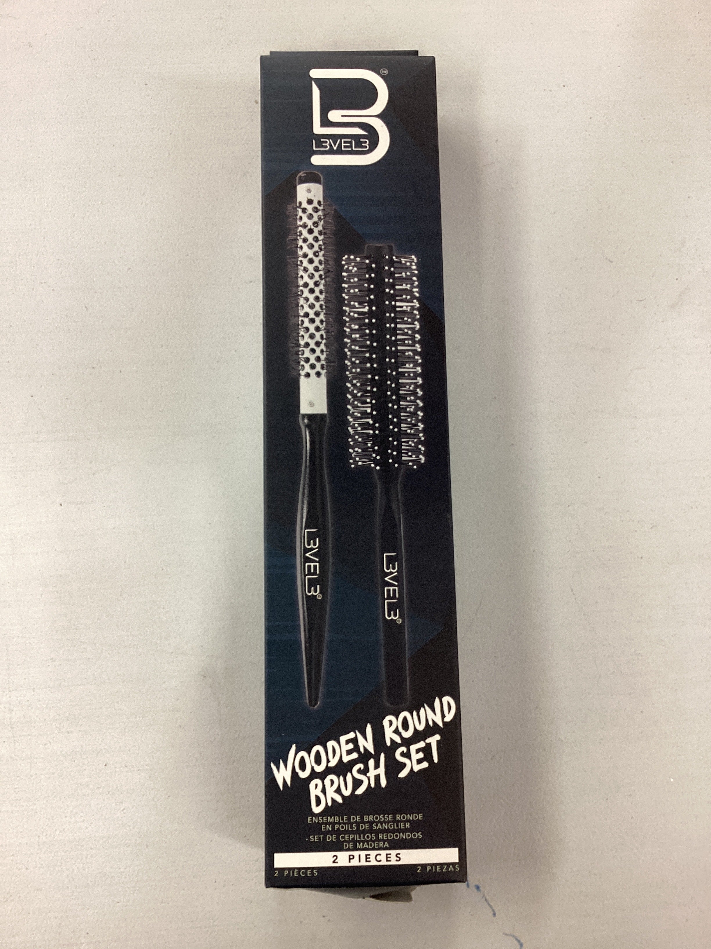 Wooden Round Brush Set (2 Pieces)