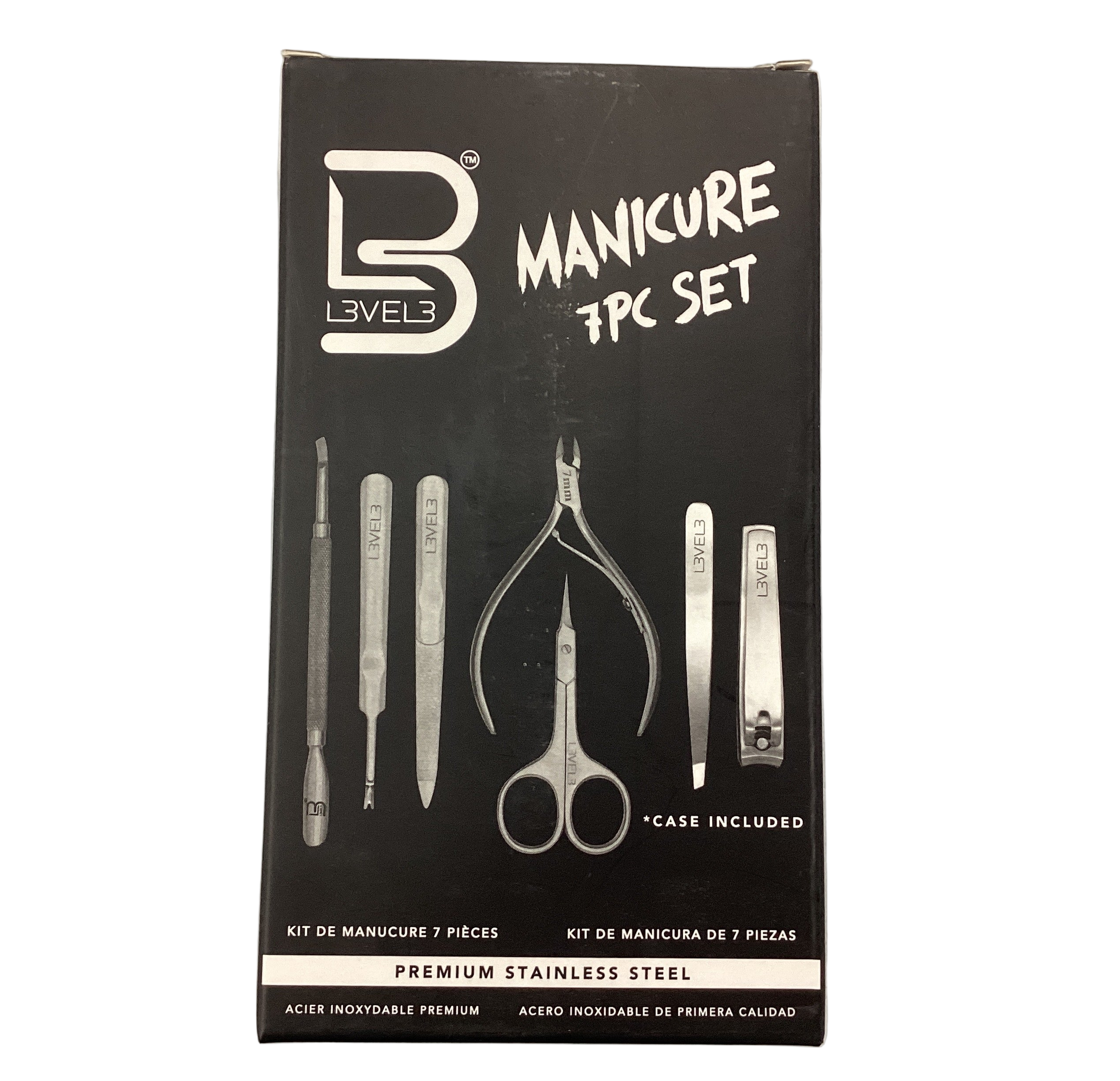 L3VEL3 Nail Manicure Set (7 Pieces)